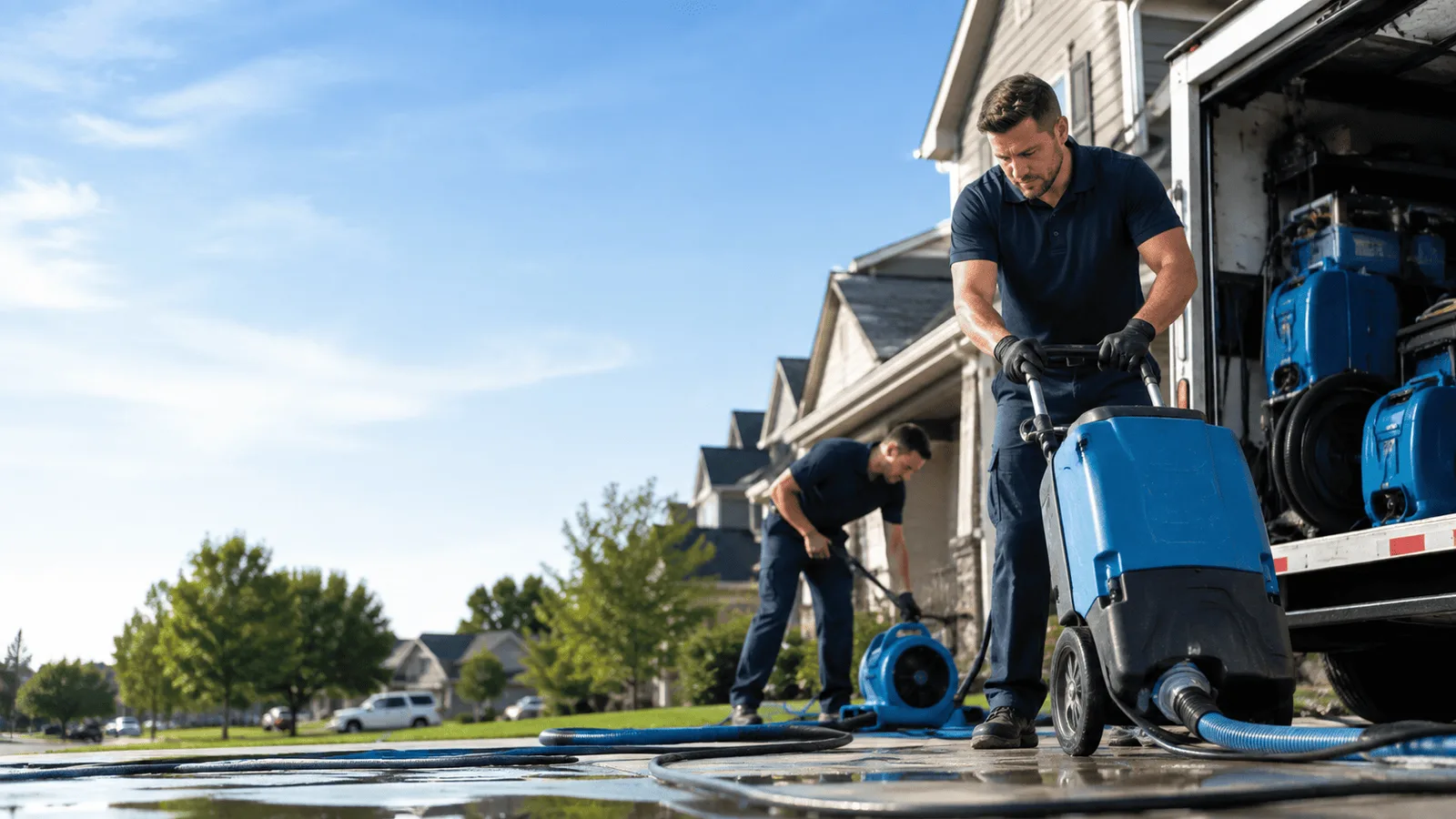 Dehumidification being performed in Medaryville, IN